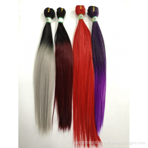 Silky straight synthetic braid hair extension at cheap price